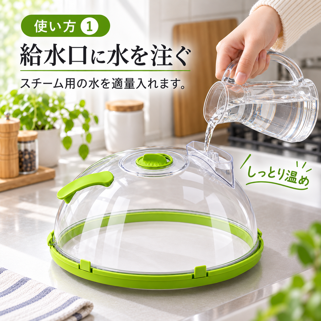 スチームレンジカバー 給水タンク付き