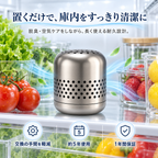冷蔵庫用 消臭器 ステンレス製・電源不要