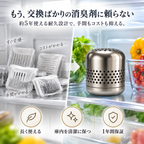 冷蔵庫用 消臭器 ステンレス製・電源不要