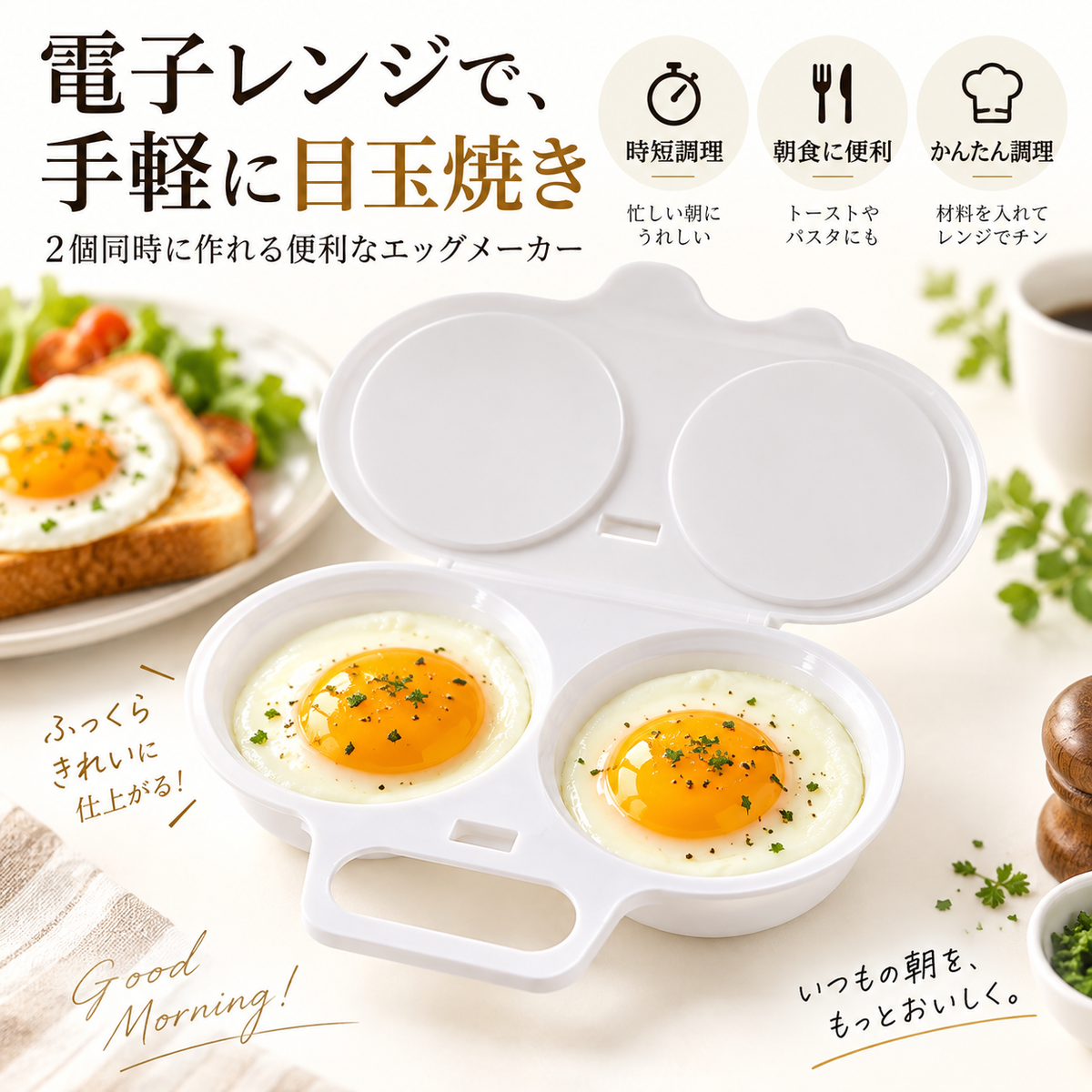 ふわたまレンジ蒸しメーカー