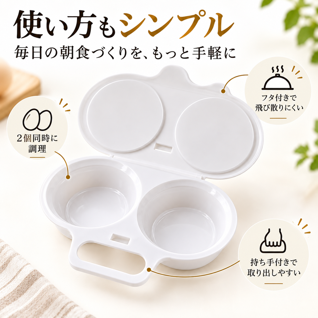 ふわたまレンジ蒸しメーカー