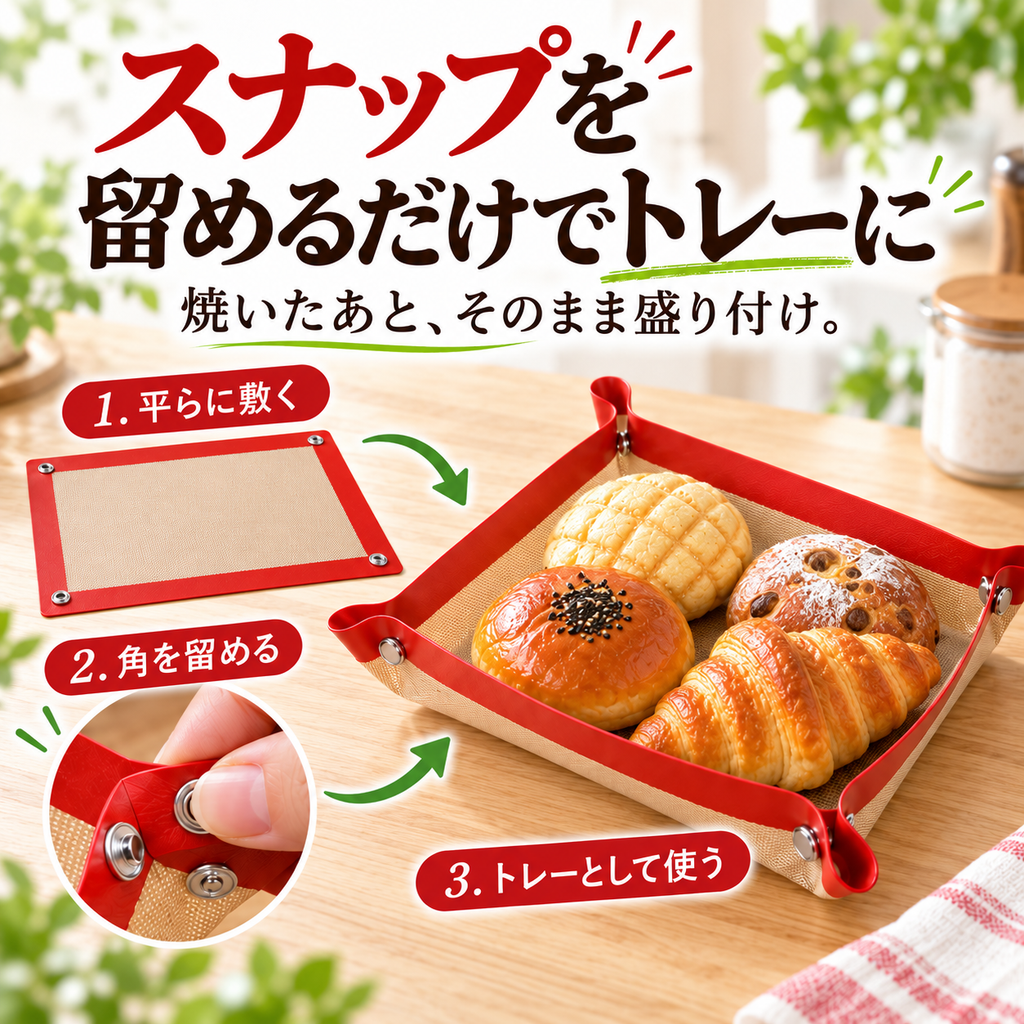 SNAPBAKE™ 2WAYシリコーンベーキングマット