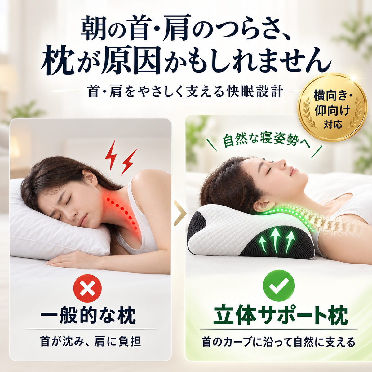 SASANE™ 3Dサポートまくら