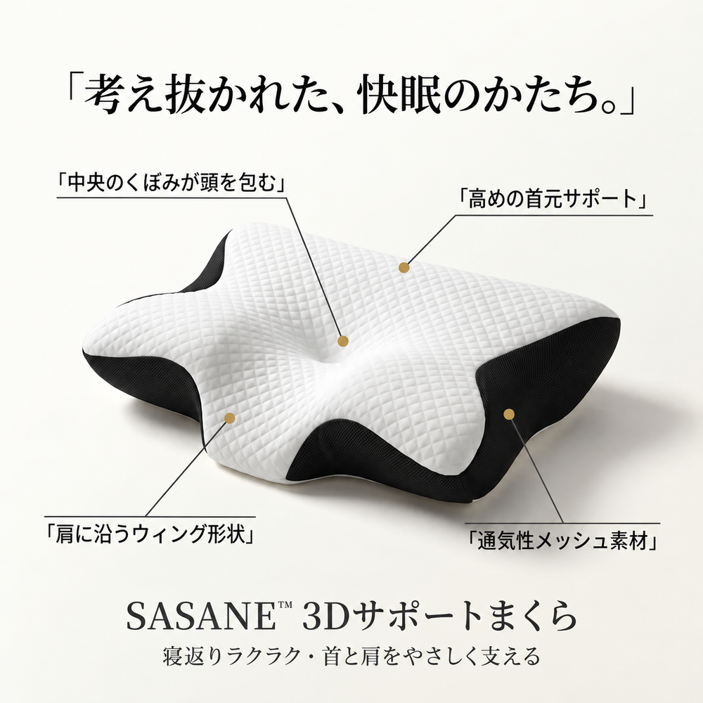 SASANE™ 3Dサポートまくら