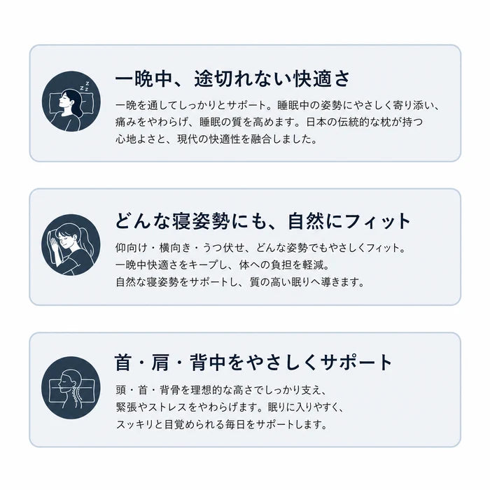 SASANE™ 3Dサポートまくら